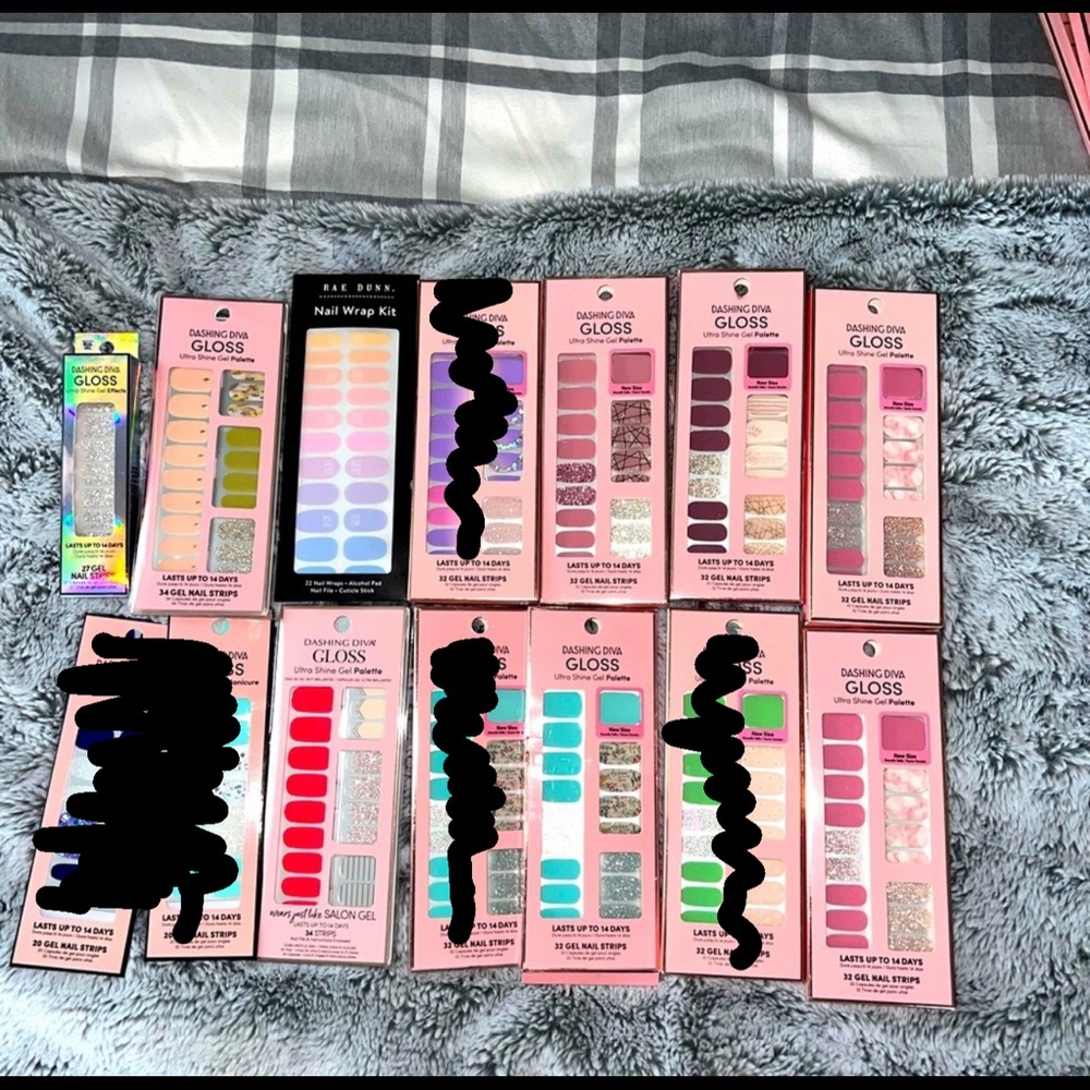 Dashing diva & Rae Dunn nail wraps/strips